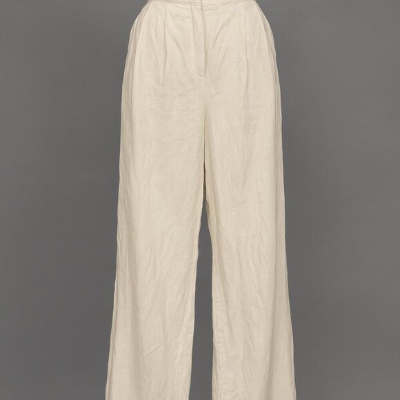 Noli Pants - Noli The Label XL Wide Leg Linen Blend Rayon High Rise Pants Neutral NWOT